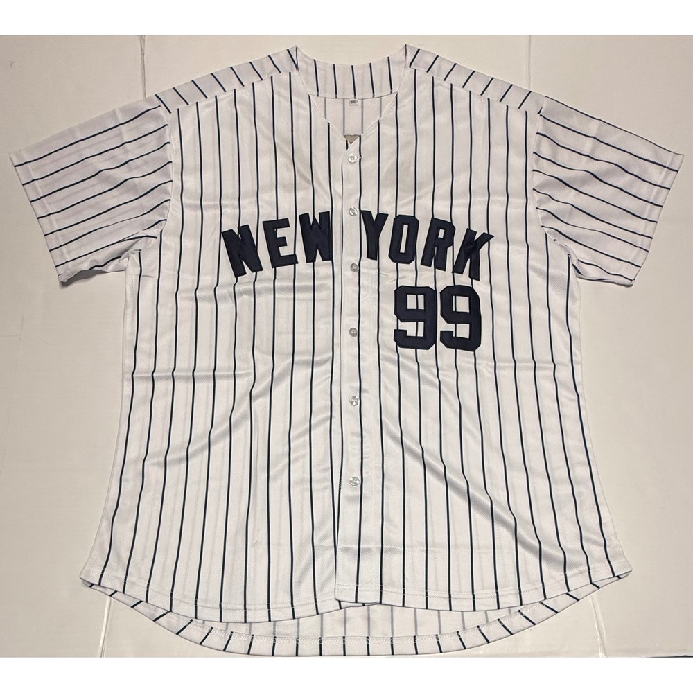Aaron Judge New York Yankees Pinstripe Baseball Jersey 99 White Mens XXL‎